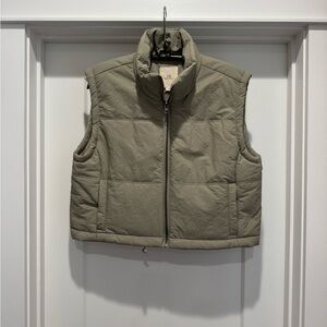 Thread & Supply Dusty Sage  Puffer Vest ~ Size S